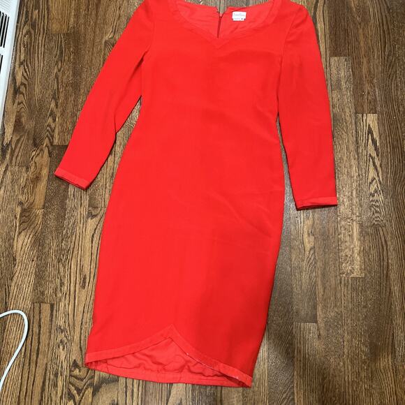 Neumann Marcus Size 4 Formal Red Dress wedding, - Picture 1 of 6